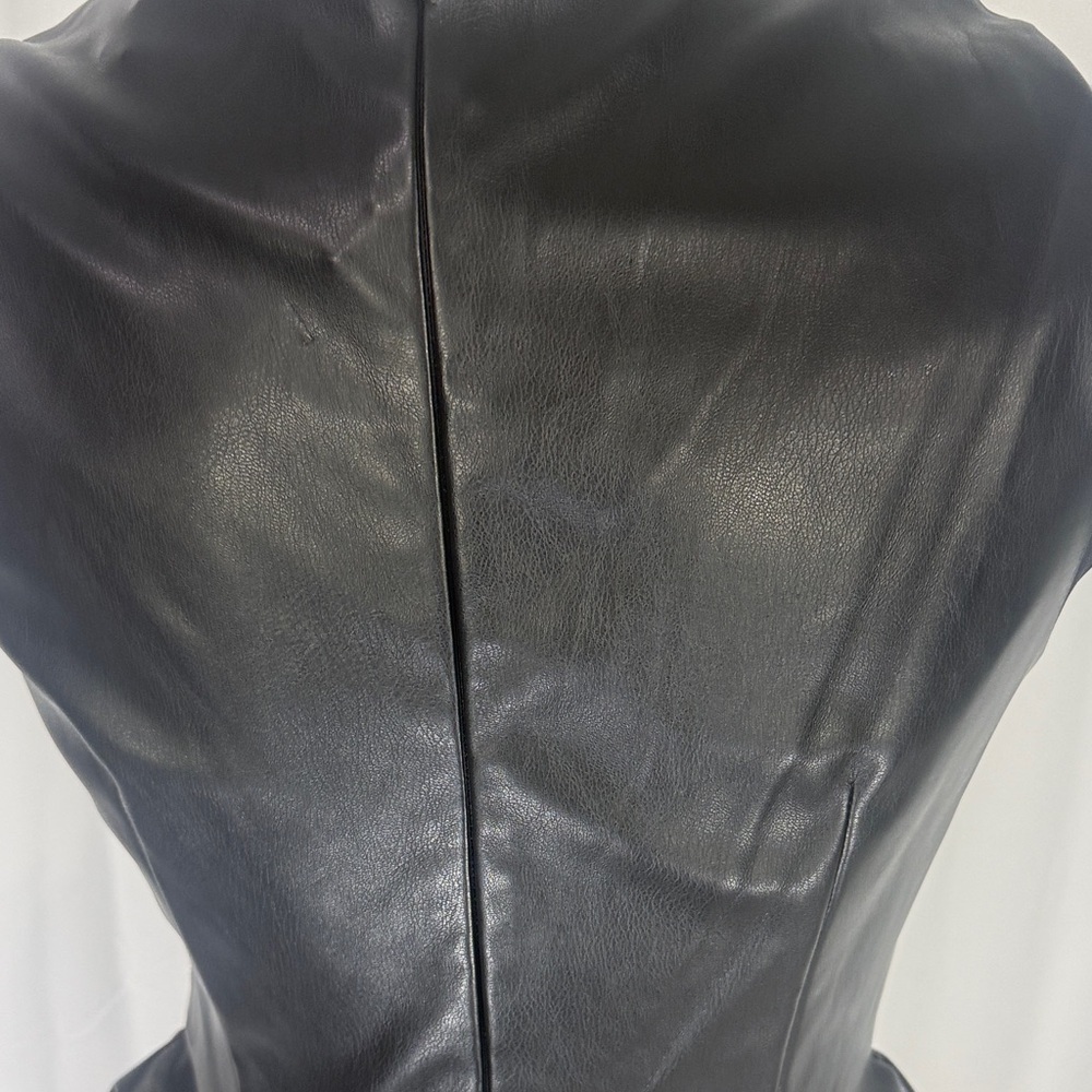 One33 Social Faux Leather Mini Dress Sz 4 Nwt — image 8 of 8